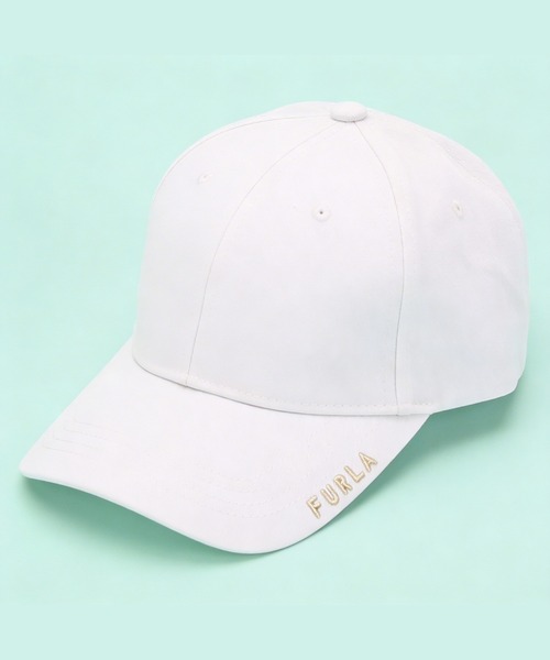 FURLA（フルラ）の「キャップ ワンポイント刺繍 ウォッシャブル（キャップ・レディース・ホワイト/ブラック/ベージュ/カーキ/ダークグレー/ライトパープル/ダークブラウン/ネイビー・FREE）」の2枚目の写真