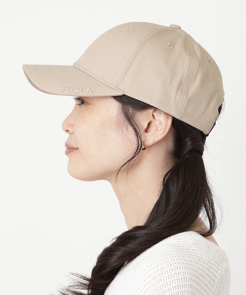 FURLA（フルラ）の「キャップ ワンポイント刺繍 ウォッシャブル（キャップ・レディース・ホワイト/ブラック/ベージュ/カーキ/ダークグレー/ライトパープル/ダークブラウン/ネイビー・FREE）」の16枚目の写真