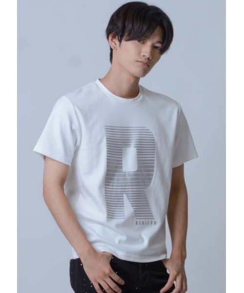 REGIEVO(レジエボ)の「REGIEVOロゴ半袖Tシャツ(Tシャツ/カットソー・メンズ・オフホワイト/ブラック/パープル・M/XL/L)」の1枚目の写真