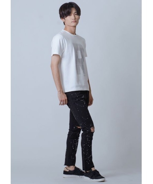 REGIEVO(レジエボ)の「REGIEVOロゴ半袖Tシャツ(Tシャツ/カットソー・メンズ・オフホワイト/ブラック/パープル・M/XL/L)」の11枚目の写真