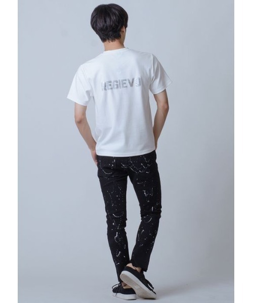 REGIEVO(レジエボ)の「REGIEVOロゴ半袖Tシャツ(Tシャツ/カットソー・メンズ・オフホワイト/ブラック/パープル・M/XL/L)」の19枚目の写真