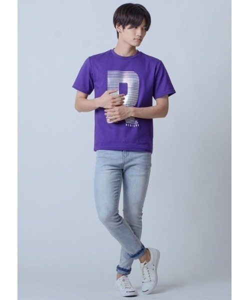 REGIEVO(レジエボ)の「REGIEVOロゴ半袖Tシャツ(Tシャツ/カットソー・メンズ・オフホワイト/ブラック/パープル・M/XL/L)」の18枚目の写真