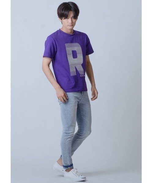 REGIEVO(レジエボ)の「REGIEVOロゴ半袖Tシャツ(Tシャツ/カットソー・メンズ・オフホワイト/ブラック/パープル・M/XL/L)」の16枚目の写真