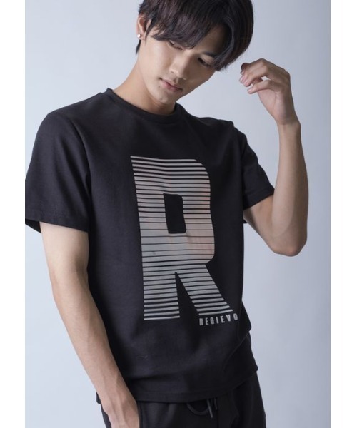 REGIEVO(レジエボ)の「REGIEVOロゴ半袖Tシャツ(Tシャツ/カットソー・メンズ・オフホワイト/ブラック/パープル・M/XL/L)」の10枚目の写真
