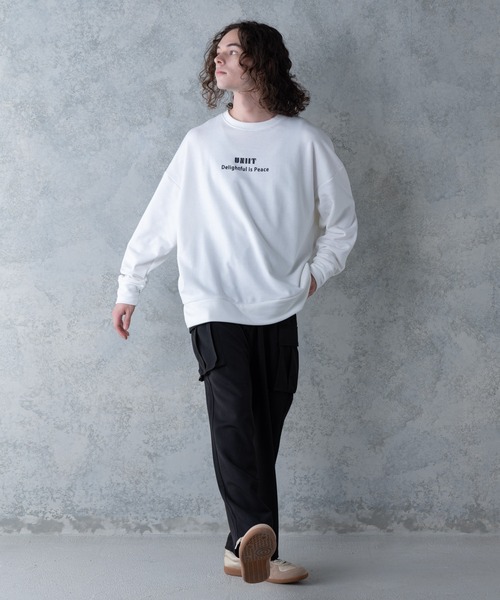 UNIIT(ユニット)の「【UNIIT】T/Rツイルワイドカーゴパンツ ワイドシルエット ポケット付き 無地 ウエスト紐仕様(カーゴパンツ・メンズ・ブラック/ベージュ/カーキ・MEDIUM/LARGE)」の19枚目の写真