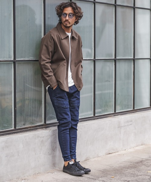 CAMBIO(カンビオ)の「mko9447-Bridge Metal Color Lens Boston Glasses サングラス(サングラス・メンズ・スモーク/ライトグレー/ライトブルー/オリーブ×ブラック/マスタード・FREE)」の8枚目の写真