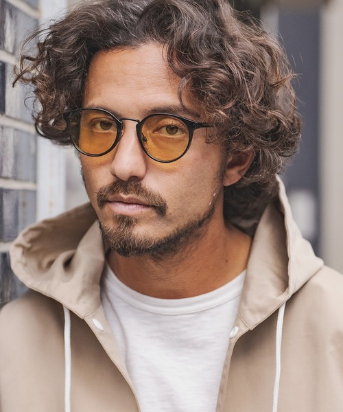 CAMBIO(カンビオ)の「mko9447-Bridge Metal Color Lens Boston Glasses サングラス(サングラス・メンズ・スモーク/ライトグレー/ライトブルー/オリーブ×ブラック/マスタード・FREE)」の9枚目の写真