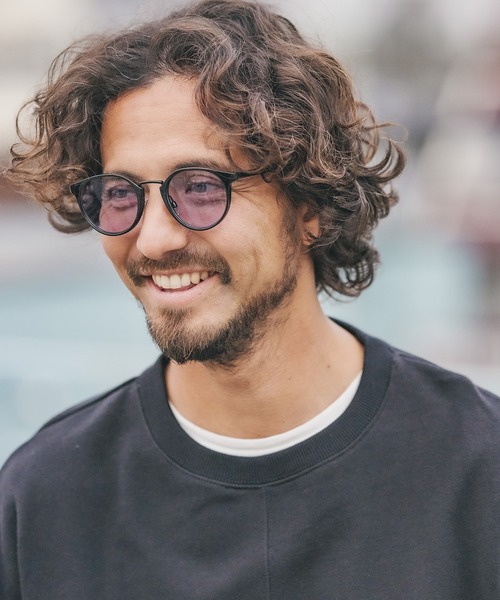 CAMBIO(カンビオ)の「mko9447-Bridge Metal Color Lens Boston Glasses サングラス(サングラス・メンズ・スモーク/ライトグレー/ライトブルー/オリーブ×ブラック/マスタード・FREE)」の18枚目の写真