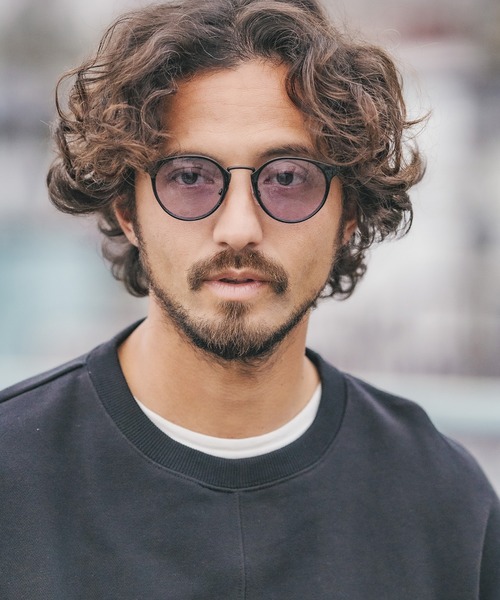 CAMBIO(カンビオ)の「mko9447-Bridge Metal Color Lens Boston Glasses サングラス(サングラス・メンズ・スモーク/ライトグレー/ライトブルー/オリーブ×ブラック/マスタード・FREE)」の19枚目の写真