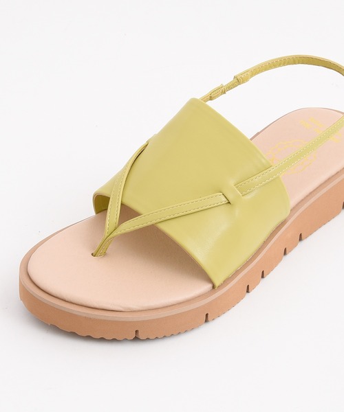 POU DOU DOU（プードゥドゥ）の「トングカバードサンダル（サンダル・レディース・ブラック/ブルー/イエロー・4/3）」の13枚目の写真