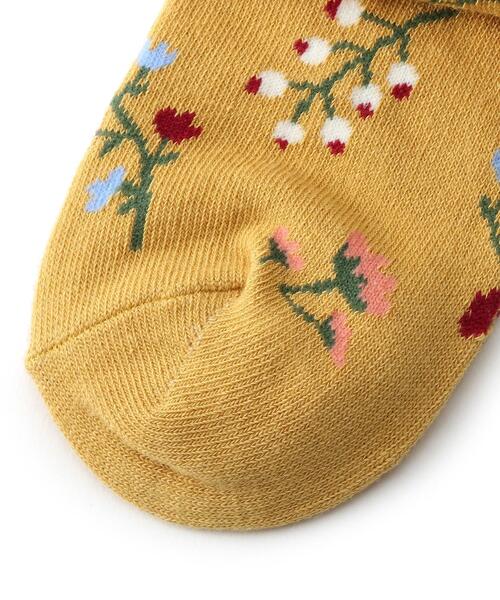 SHOO・LA・RUE（シューラルー）の「◆花柄メロークルー丈ソックス（ソックス/靴下・キッズ・イエロー系9/アイボリー系3/ピンク系8・56/59）」の6枚目の写真
