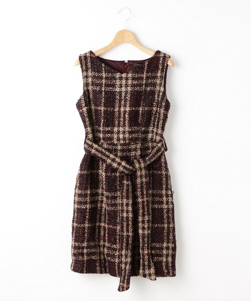 Clear ノースリーブチェックワンピース ワンピース Bridge アンドブリッジ のファッション通販 Zozotown