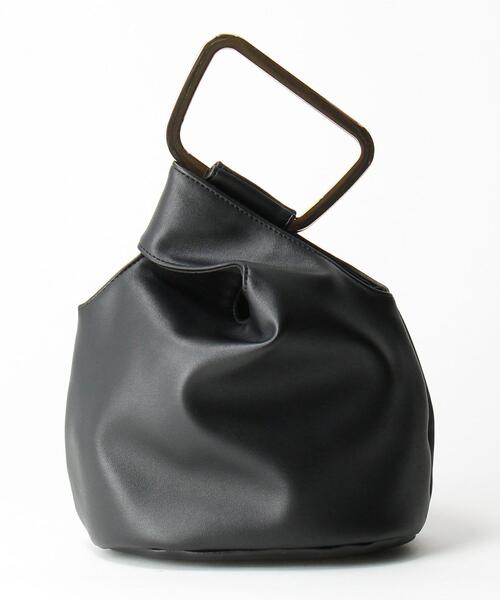 closet story（クローゼットストーリー）の「＜closet story＞メタルリング ミニ バッグ（ハンドバッグ・レディース・ブラック/シルバー・FREE）」の6枚目の写真