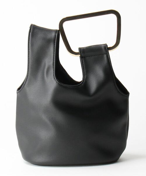 closet story（クローゼットストーリー）の「＜closet story＞メタルリング ミニ バッグ（ハンドバッグ・レディース・ブラック/シルバー・FREE）」の8枚目の写真