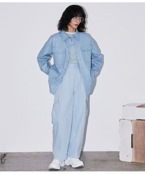 Bonjour Girl（ボンジュールガール）の「【Bonjour Girl】ＣＴカーゴジョガーパンツ（カーゴパンツ・レディース・ブラック/ベージュ/ブルー・FREE）」の17枚目の写真