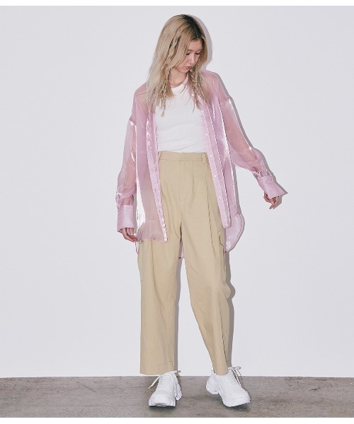 Bonjour Girl（ボンジュールガール）の「【Bonjour Girl】ＣＴカーゴジョガーパンツ（カーゴパンツ・レディース・ブラック/ベージュ/ブルー・FREE）」の18枚目の写真