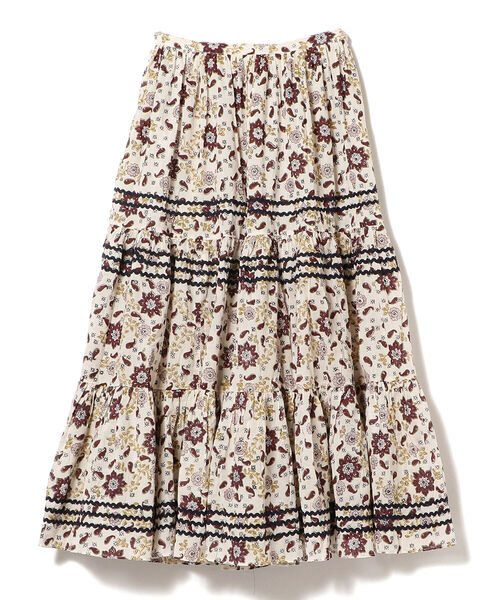 BEAMS BOY（ビームスボーイ）の「trepied × BEAMS BOY / ブロック プリント マキシスカート（スカート・レディース・ブルー/レッド系その他7・ONE SIZE）」の9枚目の写真