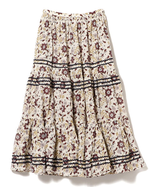 BEAMS BOY（ビームスボーイ）の「trepied × BEAMS BOY / ブロック プリント マキシスカート（スカート・レディース・ブルー/レッド系その他7・ONE SIZE）」の13枚目の写真