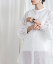 CIENA | バンドカラーシアールーズシャツ(シャツ/ブラウス)