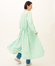 RUGGEDWORKS | 【親子・姉妹お揃い】麻混 前開き花柄ワンピース(ワンピース)