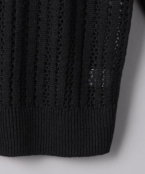 UNITED ARROWS（ユナイテッドアローズ）の「UGCB メッシュ Vネックカーディガン（カーディガン/ボレロ・レディース・ホワイト/ブラック・FREE）」の14枚目の写真