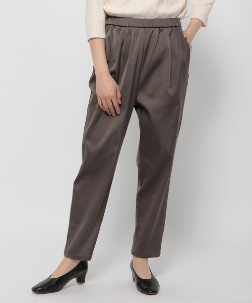 LEPSIM(レプシィム)の「サテンストレッチツヤパンツ 931656(その他パンツ・レディース・ブラウン/ブルー/グレイッシュベージュ・MEDIUM/LARGE)」の18枚目の写真