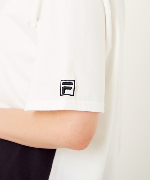 FILA（フィラ）の「【FILA/フィラ】レディース切替半袖Ｔシャツ / UV（Tシャツ/カットソー・レディース・ベージュ/ブラック/パープル・MEDIUM/LARGE/X-LARGE）」の14枚目の写真