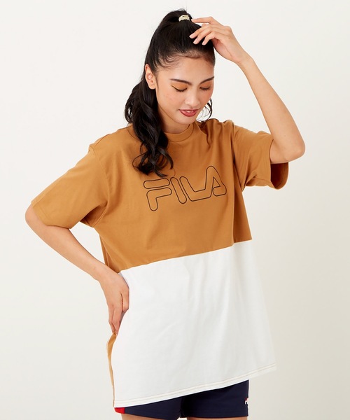 FILA（フィラ）の「【FILA/フィラ】レディース切替半袖Ｔシャツ / UV（Tシャツ/カットソー・レディース・ベージュ/ブラック/パープル・MEDIUM/LARGE/X-LARGE）」の22枚目の写真