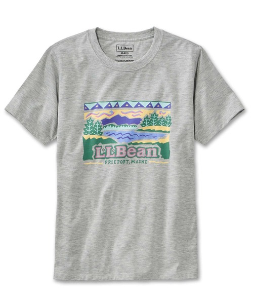 L.L.Bean（エルエルビーン）の「グラフィック・ティ、半袖　 ジャパン・フィット（Tシャツ/カットソー・レディース・ダークネイビー/ライトグレー/ライトグレー系/ホワイト/ライトグレー系1/ホワイト系/ホワイト系1/ネイビー系/ネイビー系1・X-SMALL/SMALL/MEDIUM/X-LARGE/LARGE）」の6枚目の写真