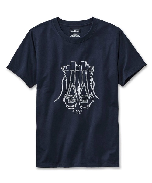 L.L.Bean（エルエルビーン）の「グラフィック・ティ、半袖　 ジャパン・フィット（Tシャツ/カットソー・レディース・ダークネイビー/ライトグレー/ライトグレー系/ホワイト/ライトグレー系1/ホワイト系/ホワイト系1/ネイビー系/ネイビー系1・X-SMALL/SMALL/MEDIUM/X-LARGE/LARGE）」の8枚目の写真