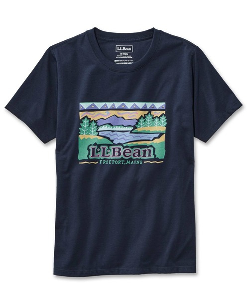 L.L.Bean（エルエルビーン）の「グラフィック・ティ、半袖　 ジャパン・フィット（Tシャツ/カットソー・レディース・ダークネイビー/ライトグレー/ライトグレー系/ホワイト/ライトグレー系1/ホワイト系/ホワイト系1/ネイビー系/ネイビー系1・X-SMALL/SMALL/MEDIUM/X-LARGE/LARGE）」の7枚目の写真