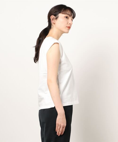 FREE'S MART（フリーズマート）の「USAコットンフレンチクルーネックTシャツ（Tシャツ/カットソー・レディース・ホワイト/ブラック/ベージュ/パープル/ライトグリーン・FREE）」の7枚目の写真