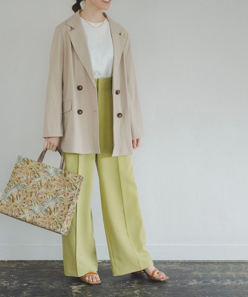 FREE'S MART（フリーズマート）の「USAコットンフレンチクルーネックTシャツ（Tシャツ/カットソー・レディース・ホワイト/ブラック/ベージュ/パープル/ライトグリーン・FREE）」の12枚目の写真