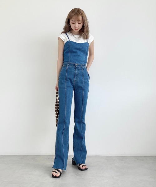 FREE'S MART（フリーズマート）の「USAコットンフレンチクルーネックTシャツ（Tシャツ/カットソー・レディース・ホワイト/ブラック/ベージュ/パープル/ライトグリーン・FREE）」の15枚目の写真