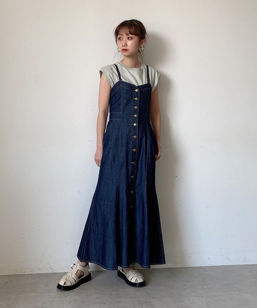 FREE'S MART（フリーズマート）の「USAコットンフレンチクルーネックTシャツ（Tシャツ/カットソー・レディース・ホワイト/ブラック/ベージュ/パープル/ライトグリーン・FREE）」の10枚目の写真