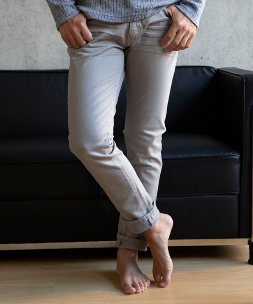 TETE HOMME（テットオム）の「カツラギ５ポケットパンツ（デニムパンツ・メンズ・カーキ/ブラック/グレー/ホワイト・SMALL/MEDIUM/LARGE/X-LARGE/XX-LARGE）」の4枚目の写真