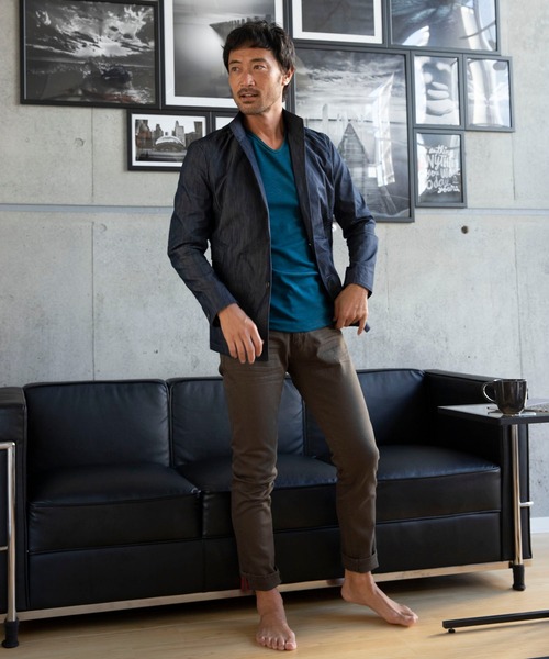 TETE HOMME（テットオム）の「カツラギ５ポケットパンツ（デニムパンツ・メンズ・カーキ/ブラック/グレー/ホワイト・SMALL/MEDIUM/LARGE/X-LARGE/XX-LARGE）」の10枚目の写真