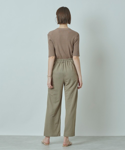 titivate（ティティベイト）の「ﾘﾈﾝﾀｯﾁｽﾄﾚｰﾄﾊﾟﾝﾂ（その他パンツ・レディース・ブラック/カーキ/サンドベージュ/チャコール/ダークオレンジ・M）」の12枚目の写真
