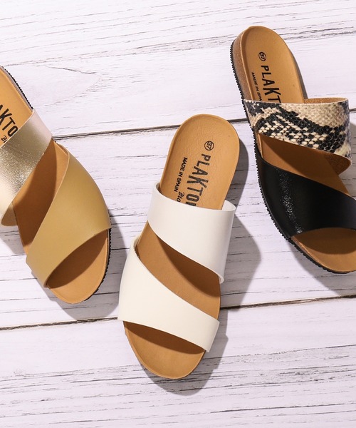 PLAKTON（プラクトン）の「【PLAKTON】プラクトン　２ストラップサンダル（サンダル・レディース・ホワイト/ベージュ/ブラック・XL/L/S/M）」の18枚目の写真