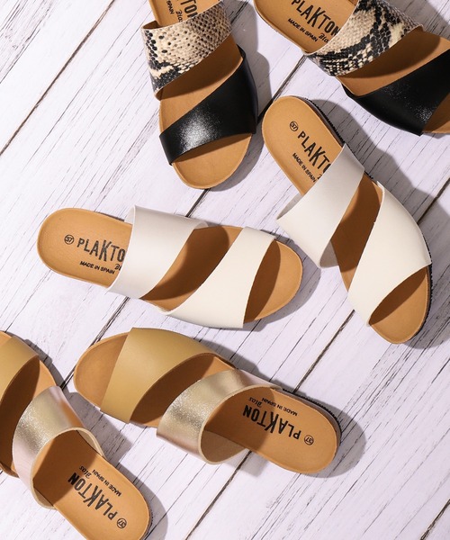 PLAKTON（プラクトン）の「【PLAKTON】プラクトン　２ストラップサンダル（サンダル・レディース・ホワイト/ベージュ/ブラック・XL/L/S/M）」の19枚目の写真