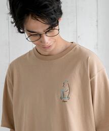 coen | 【WEB限定カラー】USAコットンベアイラストTシャツ#(Tシャツ/カットソー)