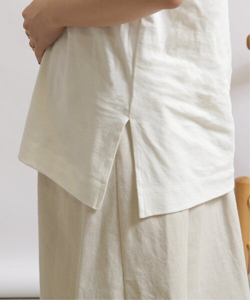 MJUKA.（ミューカ）の「ロゴプリントノースリーブ（Tシャツ/カットソー・レディース・オフホワイト/カーキ/スミクロ・FREE）」の19枚目の写真