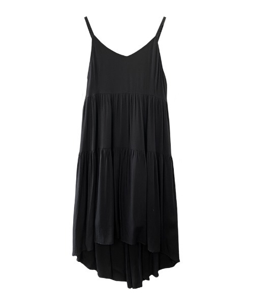 ENVYM（アンビー）の「シャーリングキャミＯＰ（ワンピース・レディース・ブラック/ベージュ/グレー・FREE）」の6枚目の写真