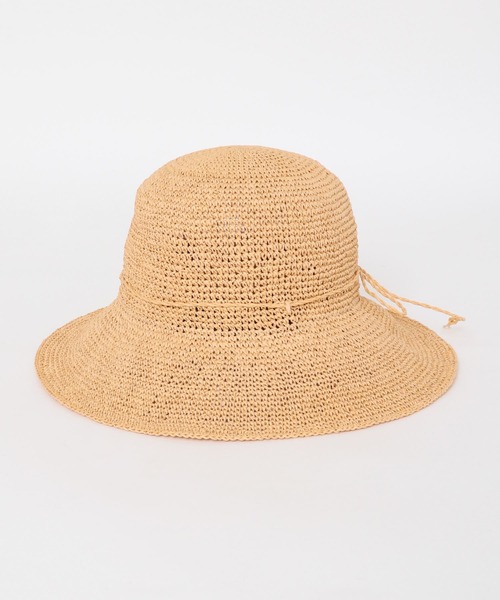 URBAN RESEARCH DOORS(アーバンリサーチドアーズ)の「細編みペーパーハット(ハット・レディース・ナチュラル/ベージュ・ONE)」の6枚目の写真