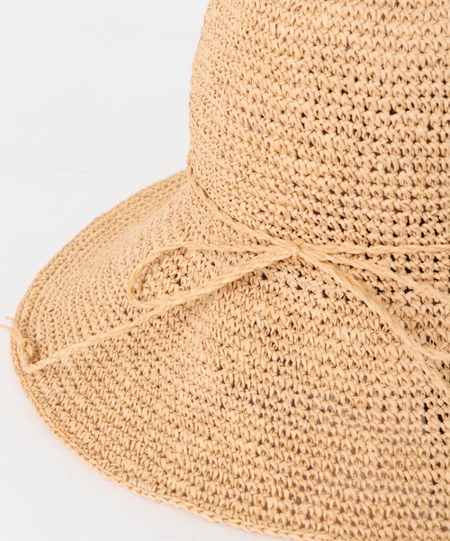 URBAN RESEARCH DOORS(アーバンリサーチドアーズ)の「細編みペーパーハット(ハット・レディース・ナチュラル/ベージュ・ONE)」の11枚目の写真