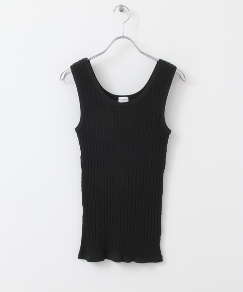 URBAN RESEARCH DOORS(アーバンリサーチドアーズ)の「変形ランダムテレコタンクトップ(タンクトップ・レディース・ブラック/ナチュラル・ONE)」の14枚目の写真