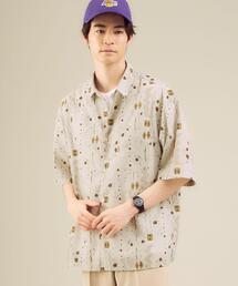 green label relaxing | CM エステルプリント ルーズ ショートスリーブ 半袖 総柄 シャツ(シャツ/ブラウス)