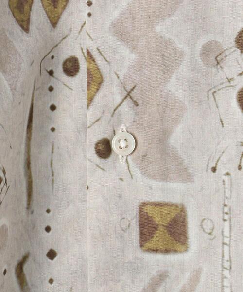 green label relaxing(グリーンレーベルリラクシング)の「CM エステルプリント ルーズ ショートスリーブ 半袖 総柄 シャツ(シャツ/ブラウス・メンズ・ネイビー/ダークグレー/ベージュ・SMALL/MEDIUM/LARGE)」の14枚目の写真
