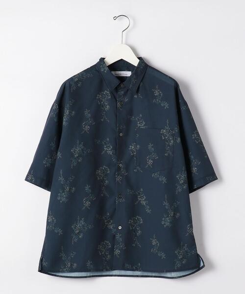green label relaxing(グリーンレーベルリラクシング)の「CM エステルプリント ルーズ ショートスリーブ 半袖 総柄 シャツ(シャツ/ブラウス・メンズ・ネイビー/ダークグレー/ベージュ・SMALL/MEDIUM/LARGE)」の17枚目の写真