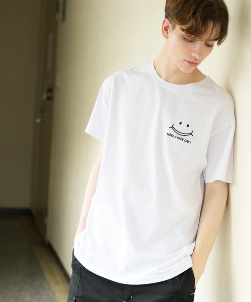 ８(eight)（エイト）の「８(eight)×スマイル コラボ SMILEオリジナル半袖Tシャツ（Tシャツ/カットソー・メンズ・ホワイト/ブラック/ネイビー・MEDIUM/LARGE）」の11枚目の写真